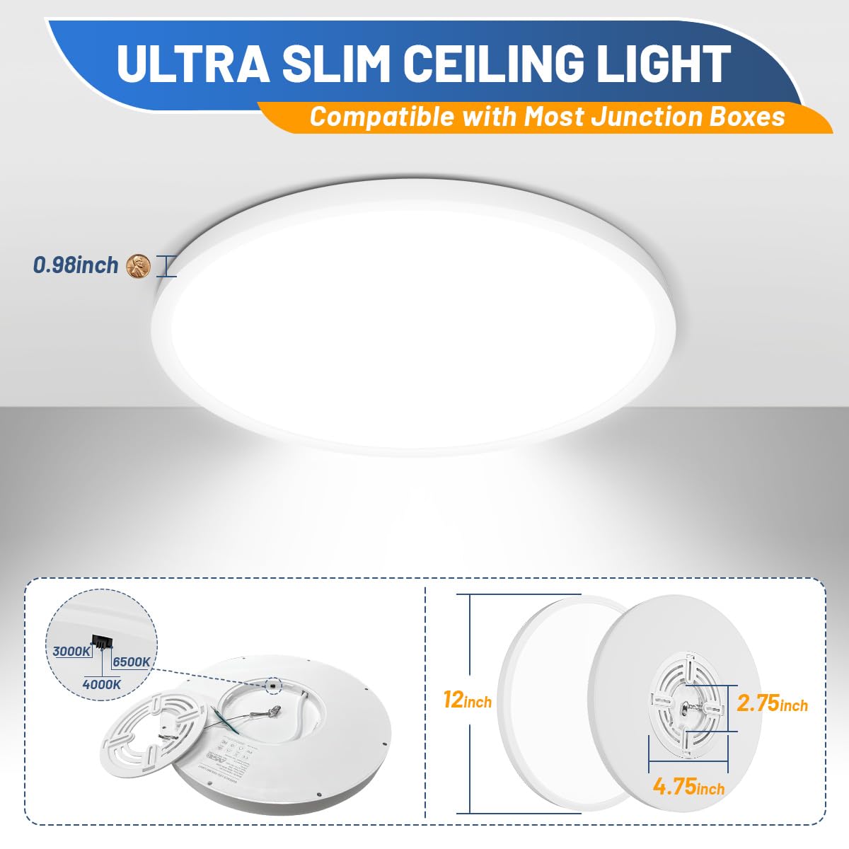 Allsmartlife fixture highlights energy savings versus traditional bulbs.