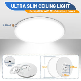 Allsmartlife fixture highlights energy savings versus traditional bulbs.