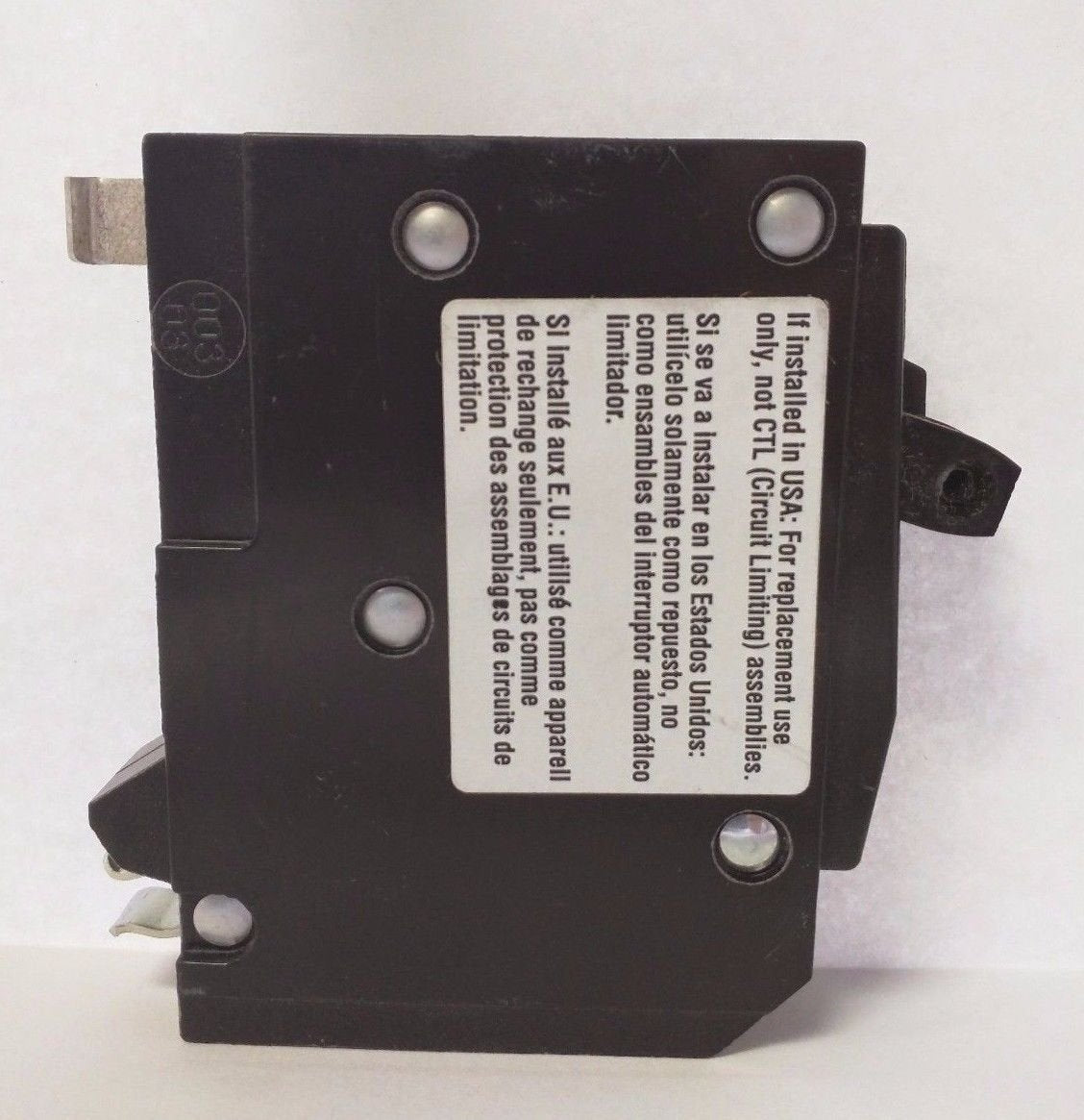 Allsty QO1515 side wiring detail for easy panel installation