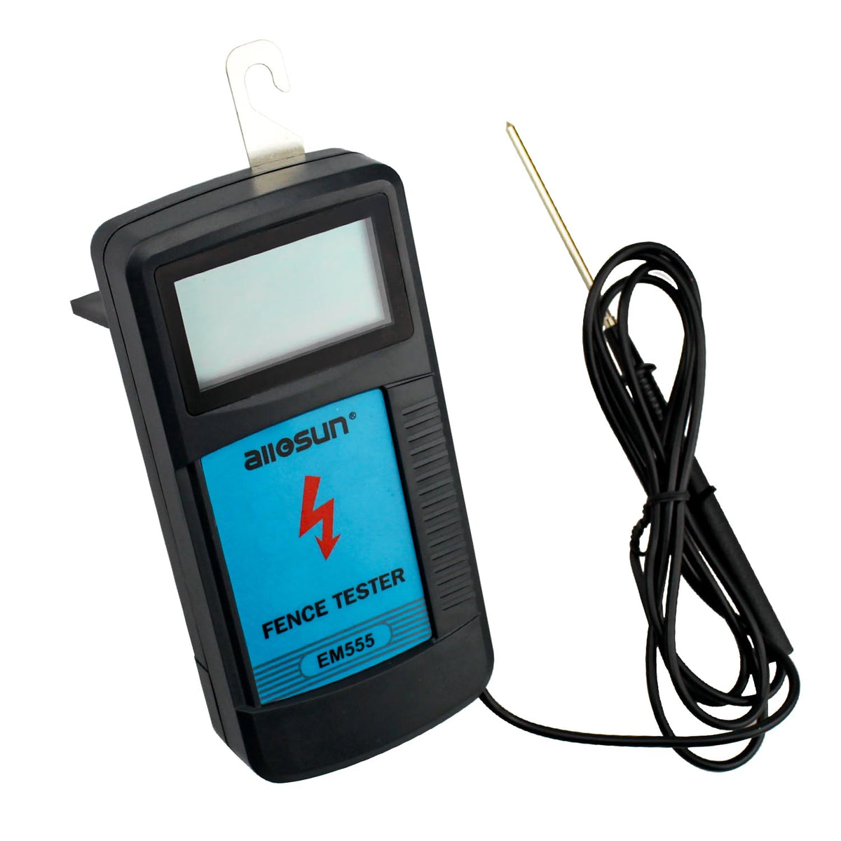 allsun digital electric fence tester with clear LCD readout for quick voltage checks