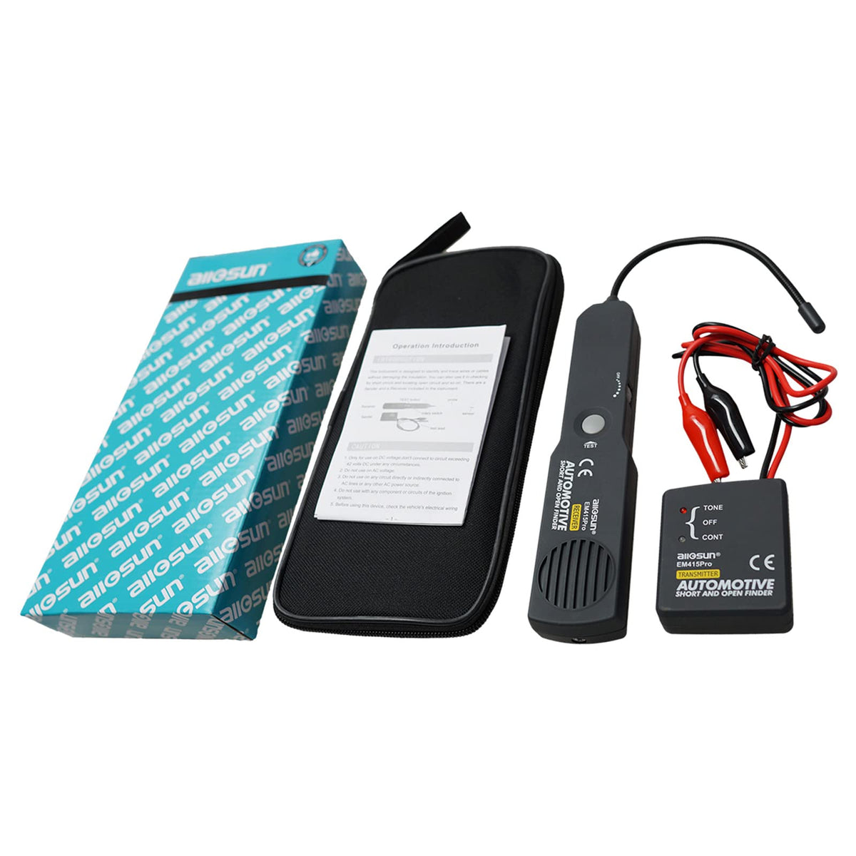 allsun EM415Pro portable storage bag keeps the tool organized on-site.