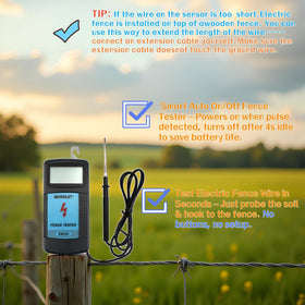 allsun fence voltage indicator displays live readings across 300V to 9.9kV