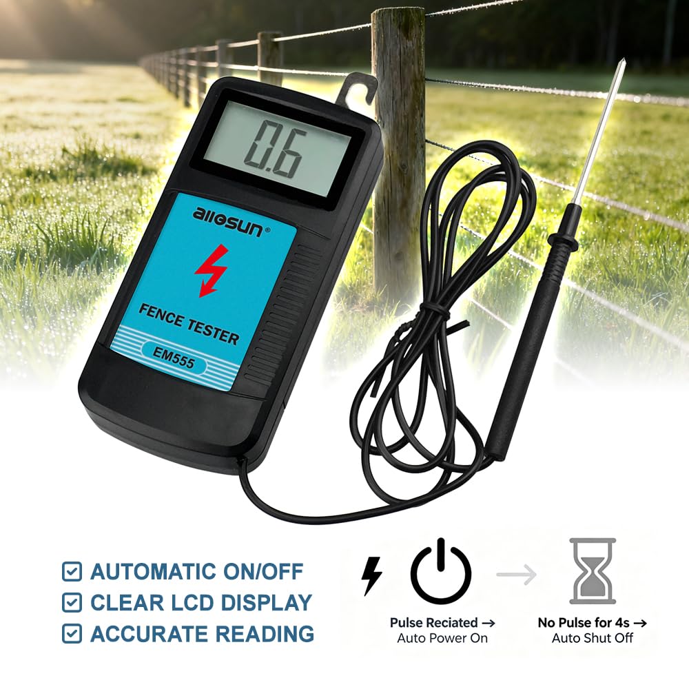 allsun ground probe and hook for testing readings in soil or wire