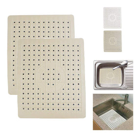 AllTopBargains kitchen sink mat 10x12 provides non-slip protection for dishes.