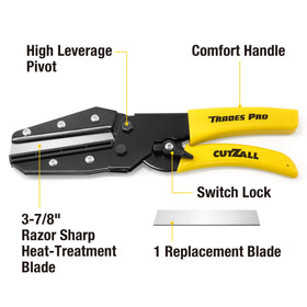 Alltrade TradesPro Cutzall wide jaw enables strong leverage
