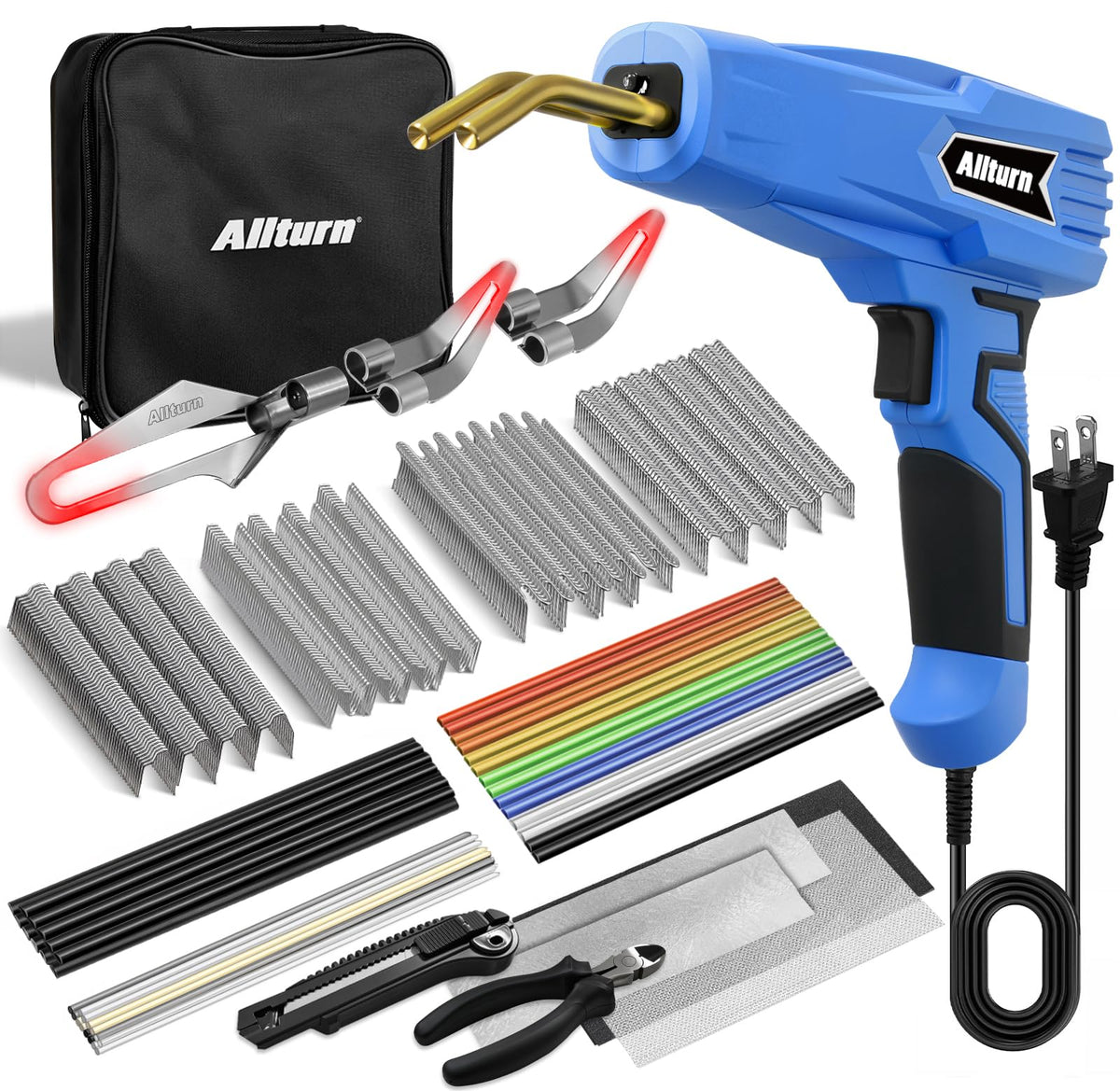 Allturn plastic welder blue front view for quick home repairs