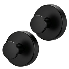 AllVANA suction hook on glass for drill-free towel storage.
