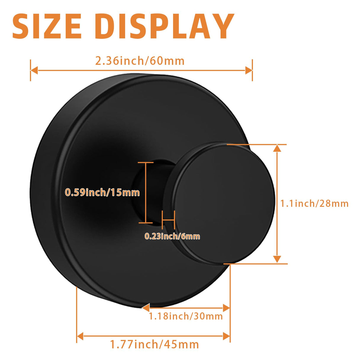 AllVANA robe or hat hook supports daily organization.
