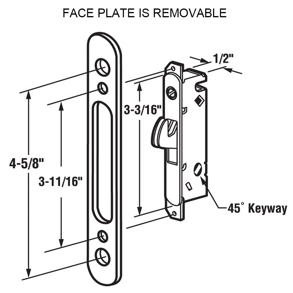 ALLYWASAI door thickness fit for 1-1/2 to 1-3/4 inch doors.