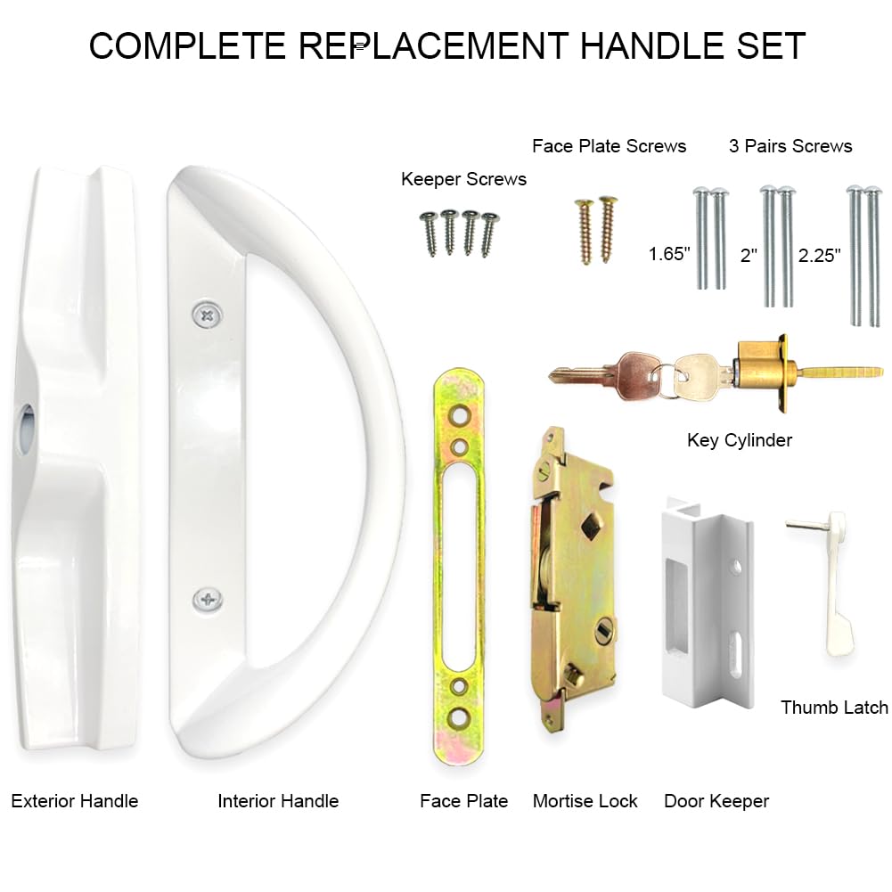 ALLYWASAI key cylinder and keeper illustration showing external security and easy locking.