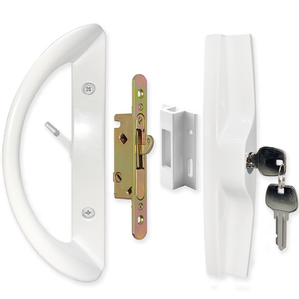 ALLYWASAI patio door handle set with mortise lock for smooth operation and secure access.