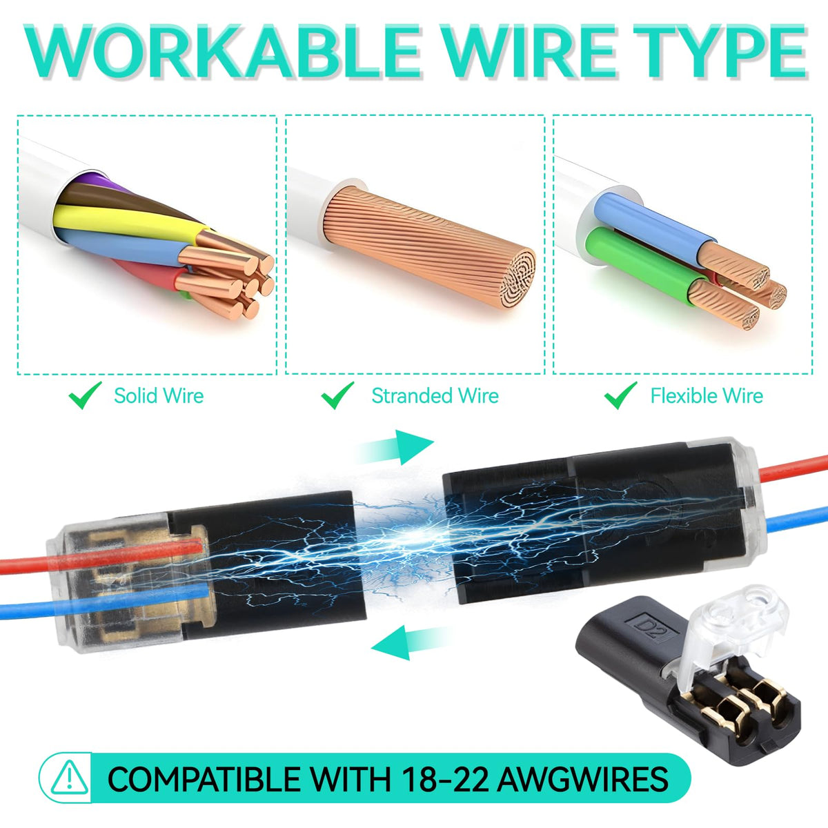 Almighty Tools LED strip connector in-use with tidy wiring for clean installs.