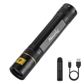 ALONEFIRE SV003 365nm UV flashlight shows fluorescence for pee detection and more.