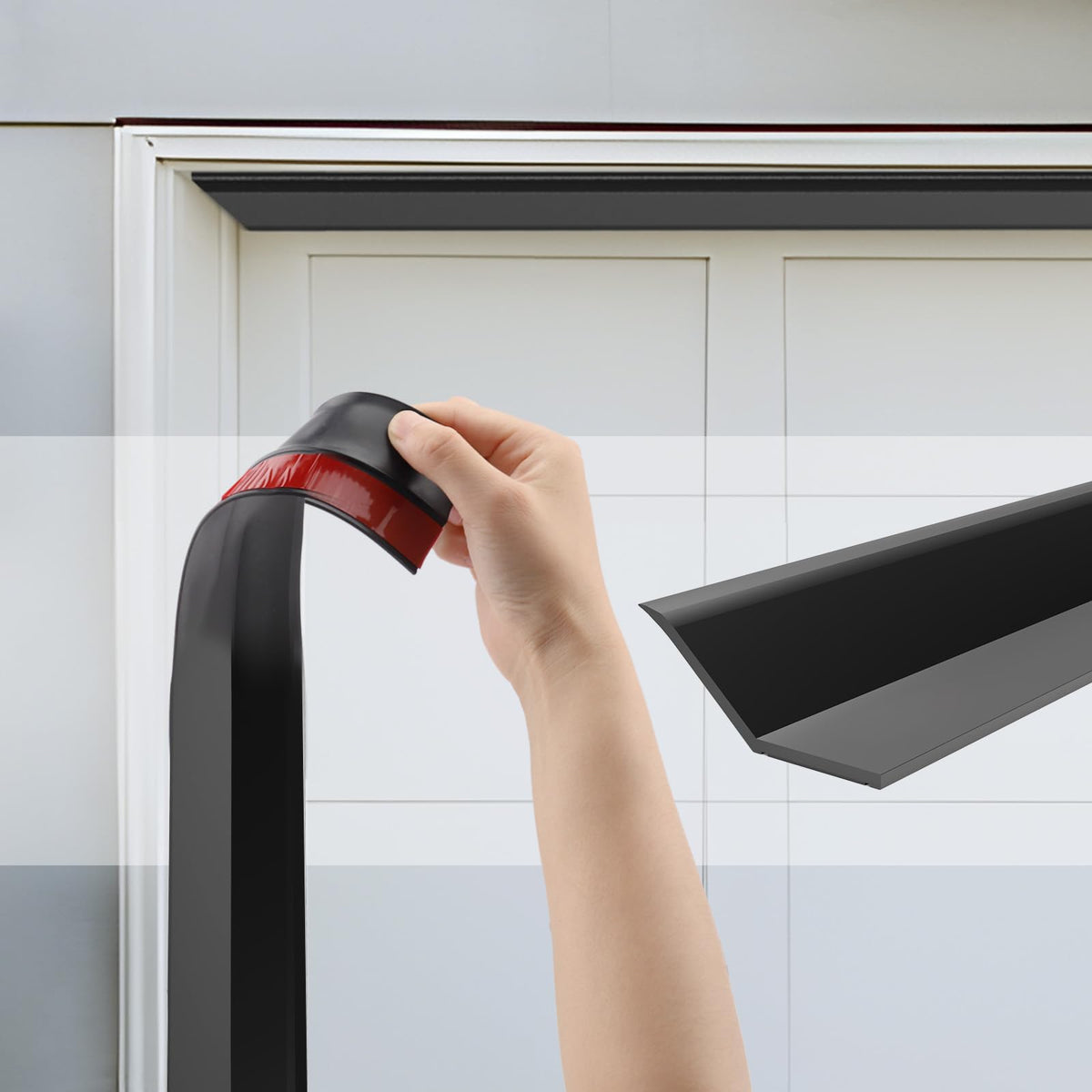 alophoty garage door seal top provides durable insulation for a tighter, weatherproof garage