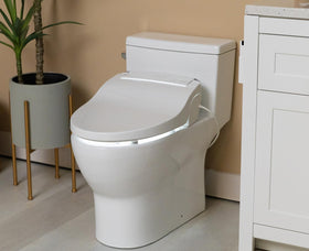 Endless warm water feature for a soothing wash