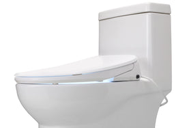 ALPHA BIDET UX Pearl LED nightlight guides nighttime bathroom entry