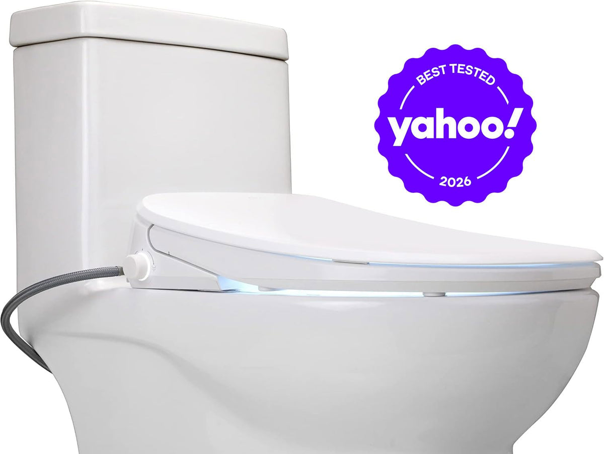 ALPHA BIDET UX Pearl nozzle arc reduces splash for cleaner daily use