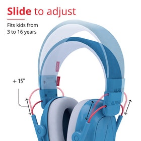 Alpine Muffy Kids adjustable headband blue for growing children.