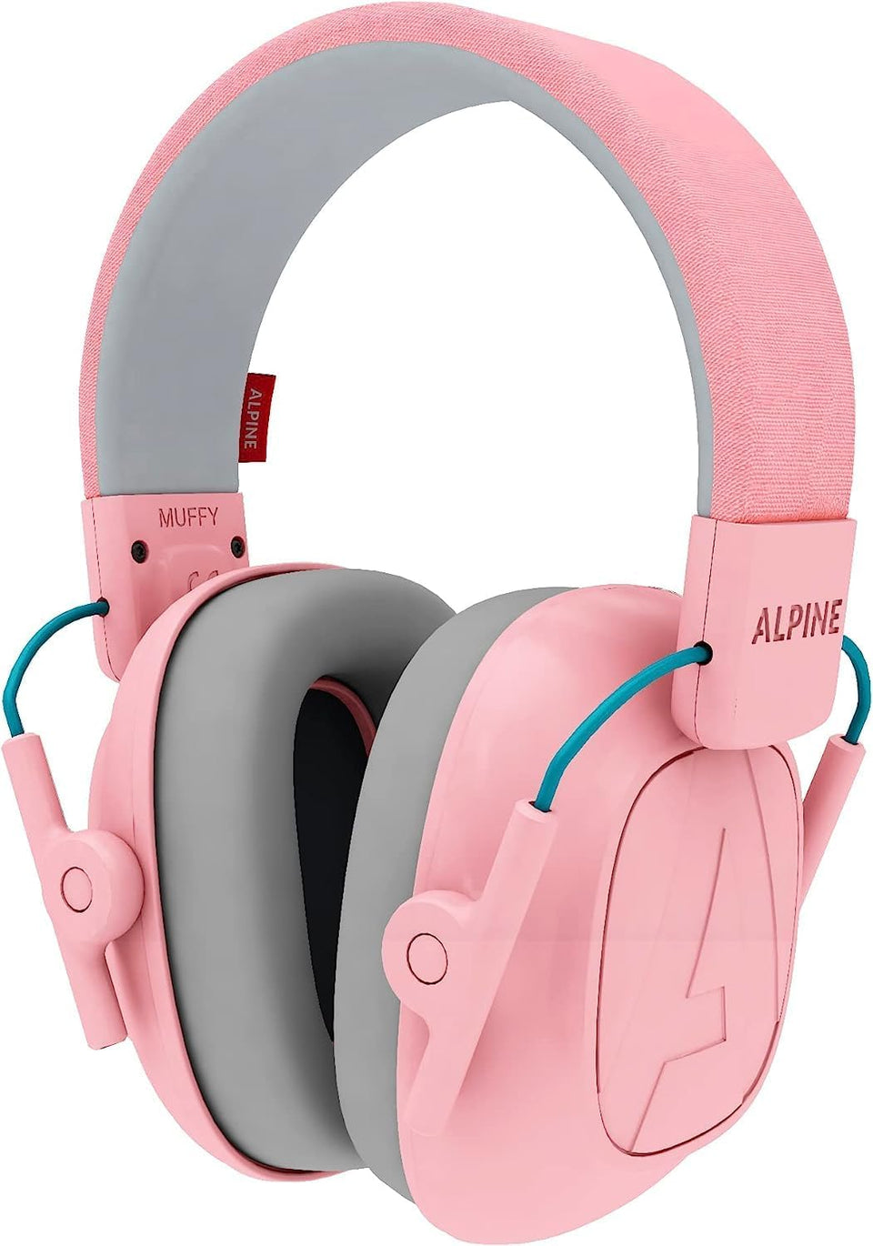 Alpine Muffy Kids pink noise-cancelling headphones reduce loud noise for better focus.