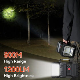 AlpsWolf multimode LED torch with weak, medium, and strong options