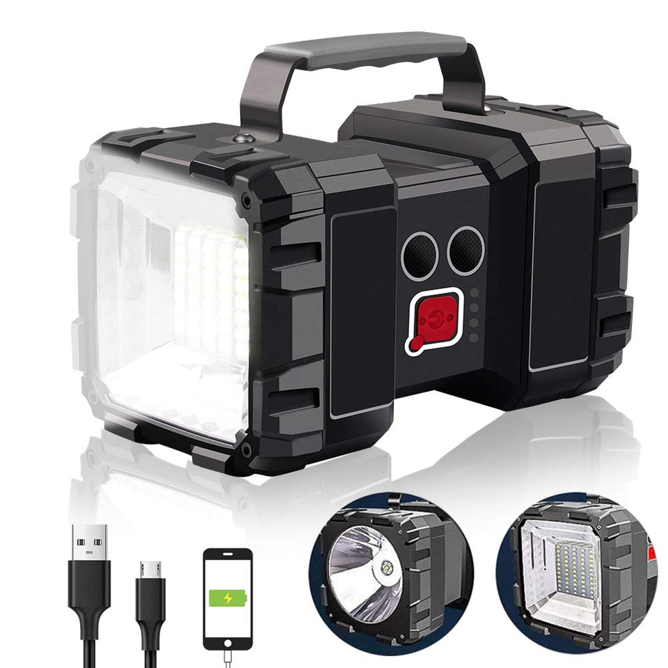 AlpsWolf rechargeable flashlight with 1200 lm brightness for camping and night exploration