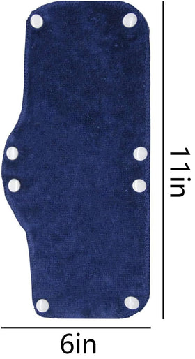 Alpurple soft cotton sweatpad for reusable, washable helmet padding.
