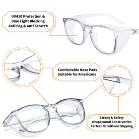 Alsenor safety glasses blue light blocking lenses for comfortable screen use