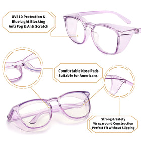 Alsenor safety glasses protect against UV for outdoor tasks.