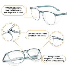 Alsenor safety glasses provide UV protection for sunny commutes and outdoor tasks
