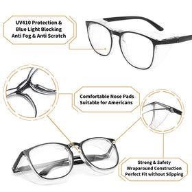 Alsenor safety glasses provide UV protection for outdoor use