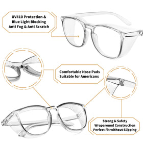 Alsenor safety glasses offering UV protection during sun exposure