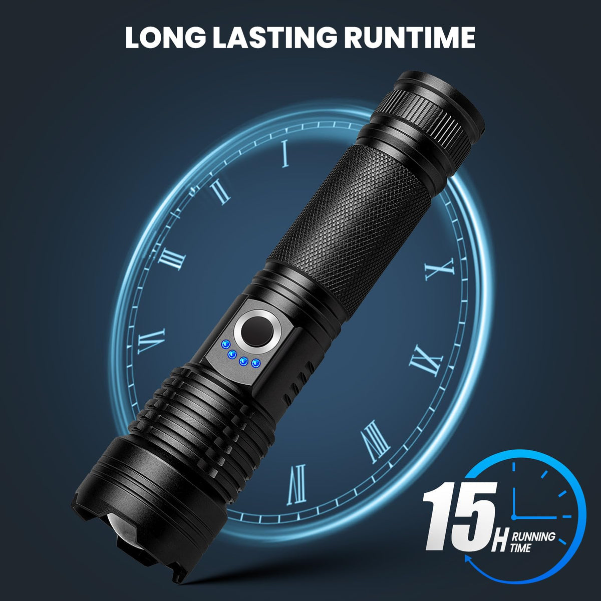 ALSTU flashlight offers five modes for outdoor lighting versatility