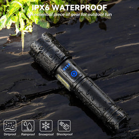 ALSTU adjustable beam to spot distant objects or flood a wide area