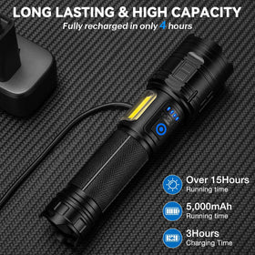 ALSTU 5000mAh battery extends runtime for long outings