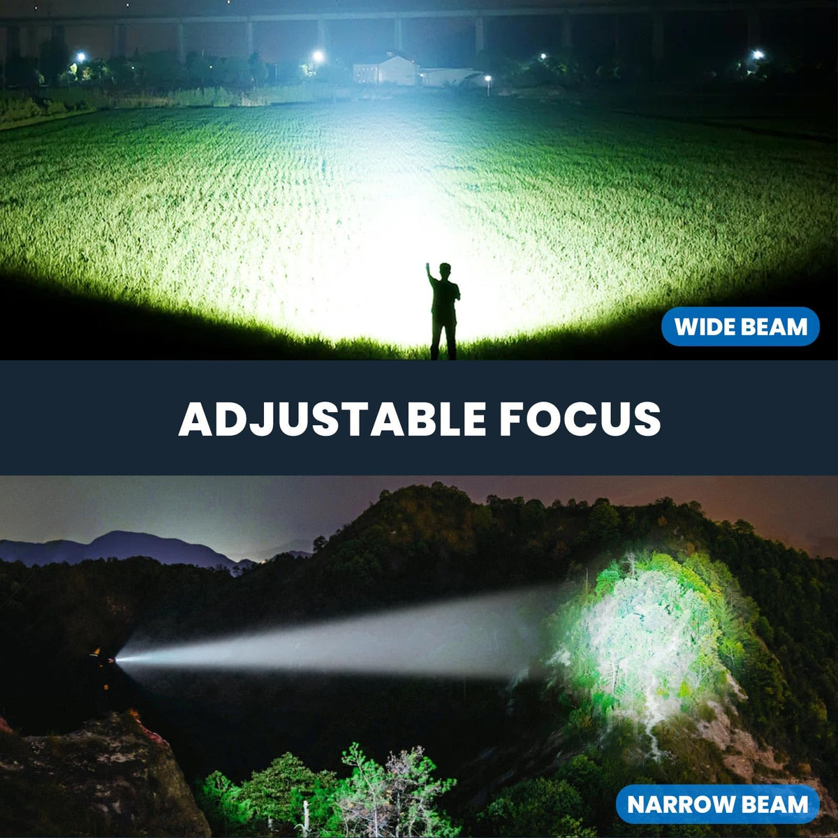 ALSTU beam-distance head adjusts to reach 3280 feet