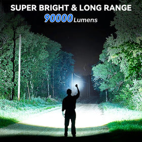 ALSTU COB LED beam showing focused and flood light options
