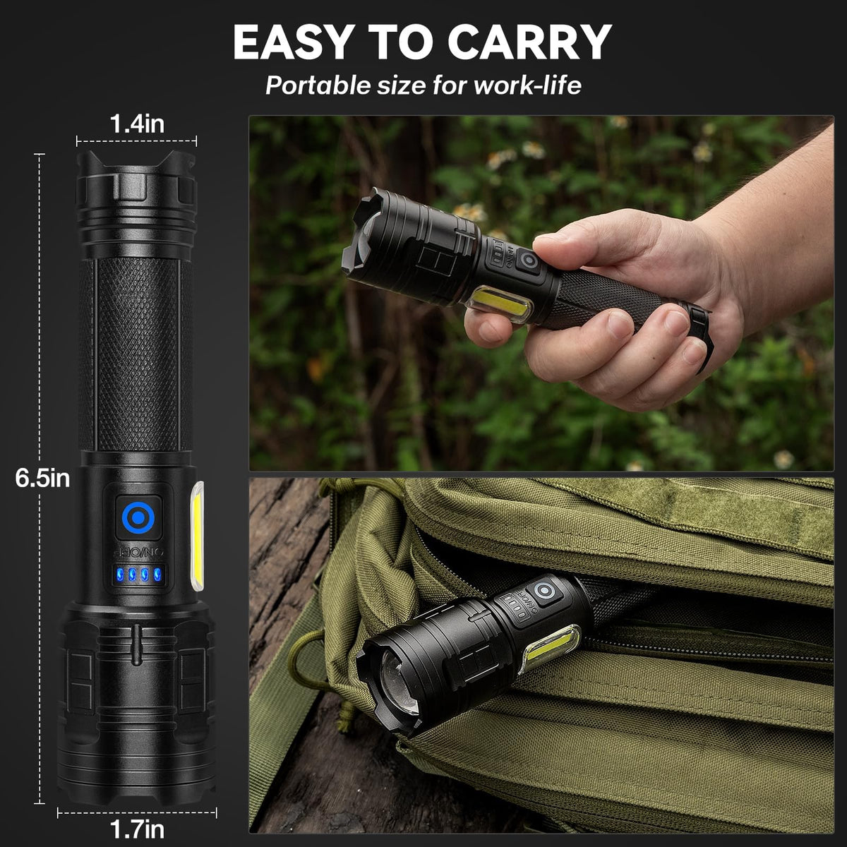 ALSTU IPX7 waterproof design for rain and wet conditions