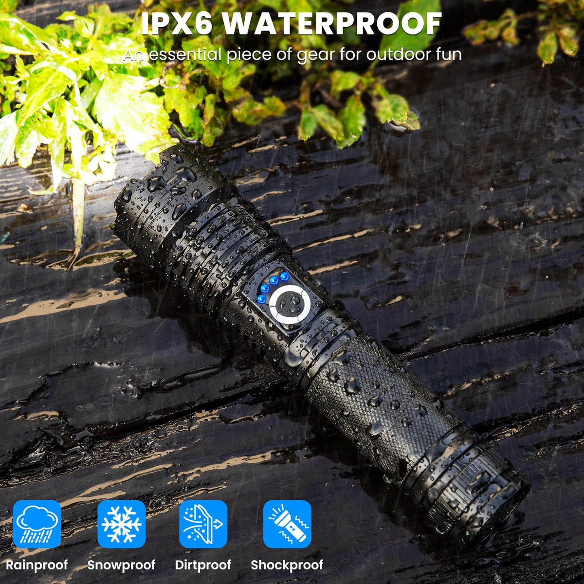 ALSTU 3-pack includes flashlights, batteries, USB cables, and lanyards