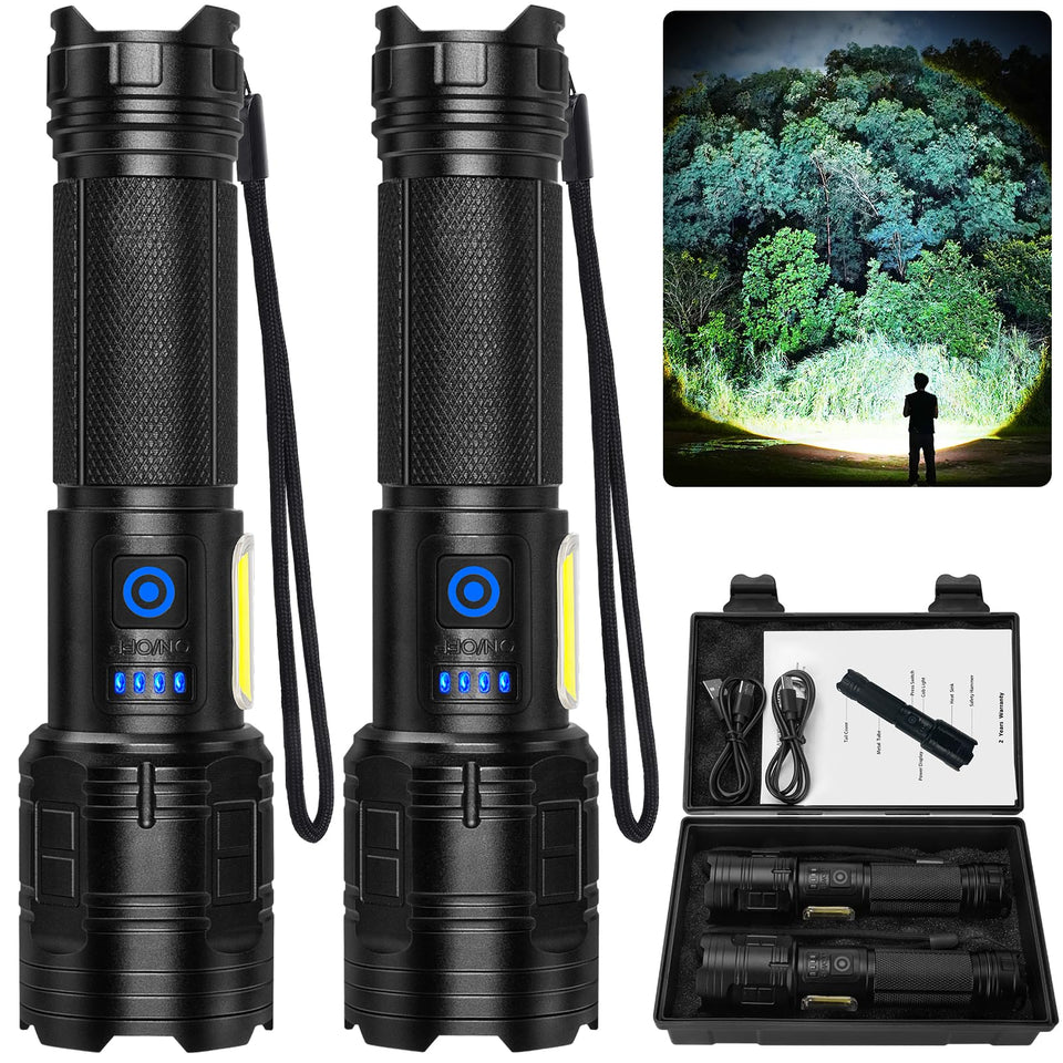 ALSTU flashlight rechargeable 99k lumen beam for wide-area illumination