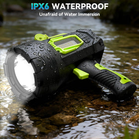 ALSTU Spotlight with color lenses enables versatile lighting for signaling and night tasks.