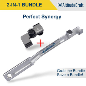 AltitudeCraft 21mm hex drive extension shows versatile compatibility with tools.