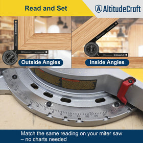 AltitudeCraft nested cut stops lock for repeatable 45 degree cuts.