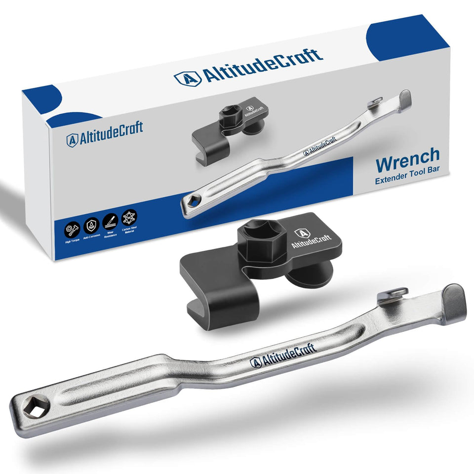 AltitudeCraft Wrench Extender Set enhances leverage for hard-to-reach bolts.