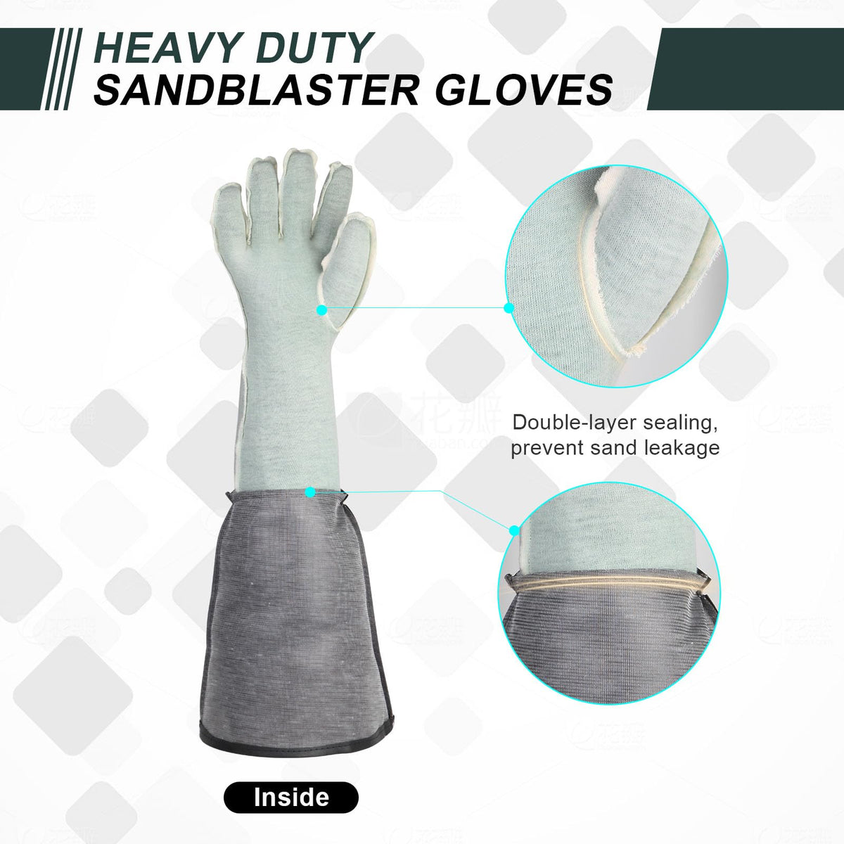 Thick double-layer protection reduces sand leakage during blasting
