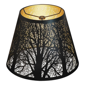 ALUCSET barrel trees lampshade, close-up view, durable metal construction for long-lasting use
