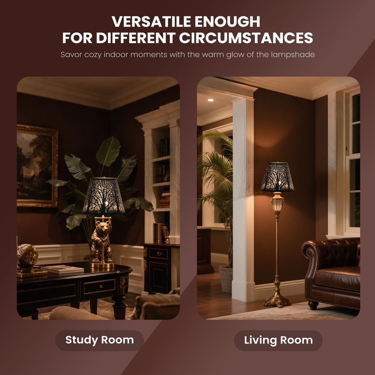 ALUCSET contemporary shade adds a stylish focal point to bedrooms