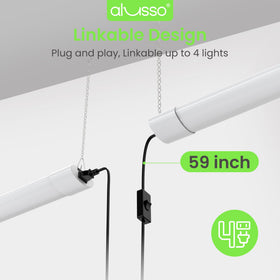 ALUSSO 4ft energy saver reduces electricity use by up to 80 percent.