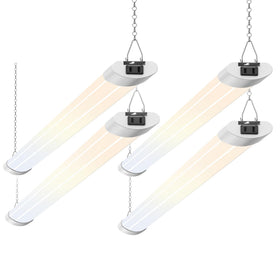 ALUSSO 4ft LED shop lights pack for bright garage workspaces.