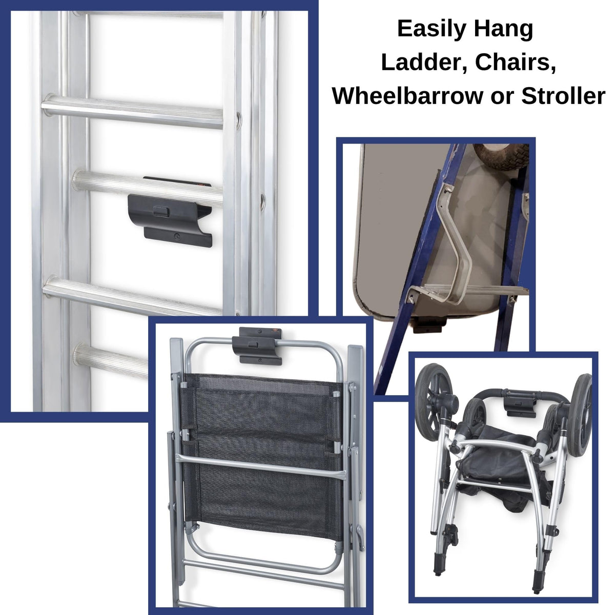 ALWORG ladder hanger in garage organizing bulky items neatly