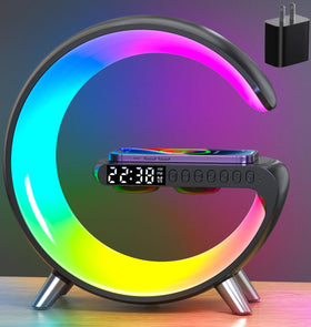 ALYNIC Smart Table Lamp on a desk provides soft ambient lighting for focused work.